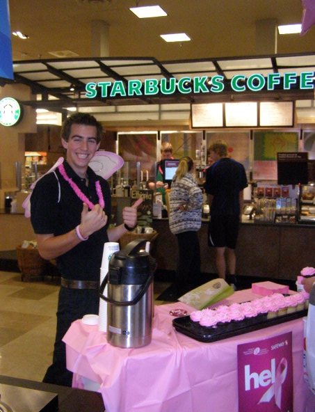This was some breast cancer fundraising at work