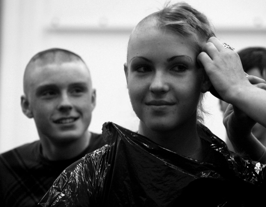 Shaving my head for Cops for Cancer Fundraiser