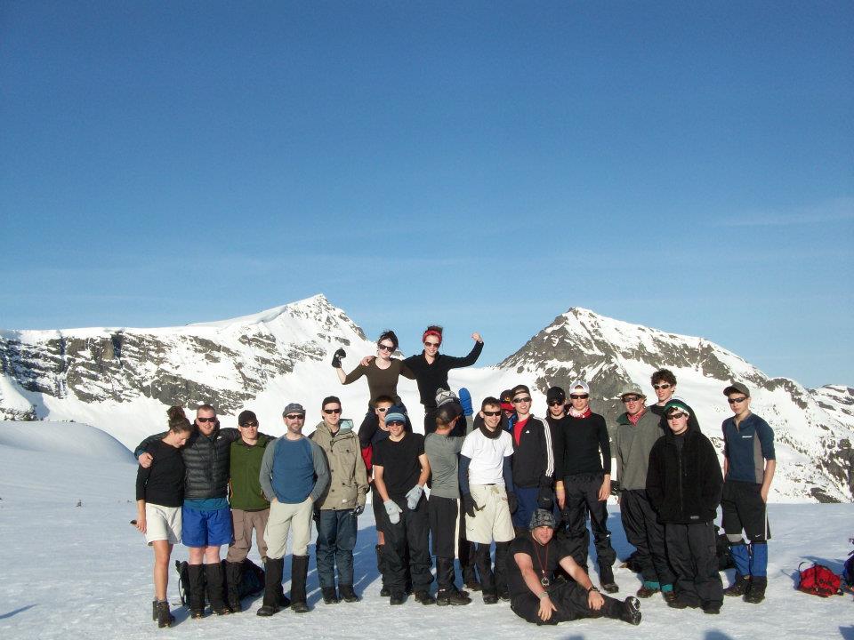 Group shot before the big climb