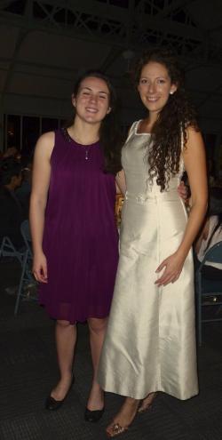 One of the students and I at the Christmas Gala, 2012